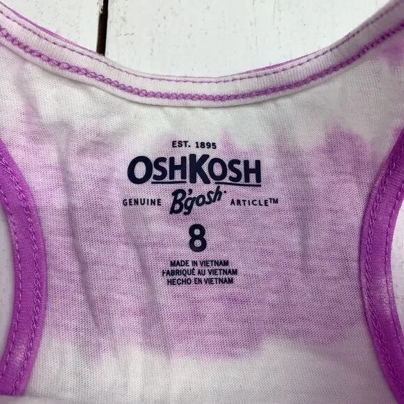 Oshkosh Purple Tie dye Tank Size 8 - Picture 2 of 4